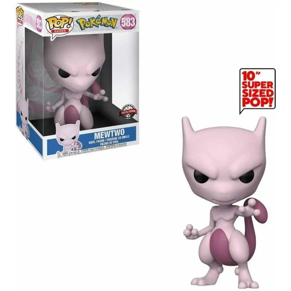 Funko Pop! Animation: Pokemon - Mewtwo 583 (10 inch) Figure Oversized Super Size - Toys