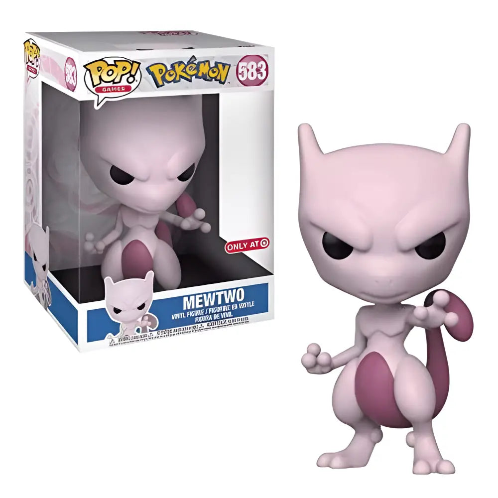 Funko Pop! Animation: Pokemon - Mewtwo 583 (10 inch) Figure Oversized Super Size - Toys