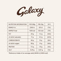 Galaxy Milk Chocolate nutritional info for Extra Large Easter Egg 268g