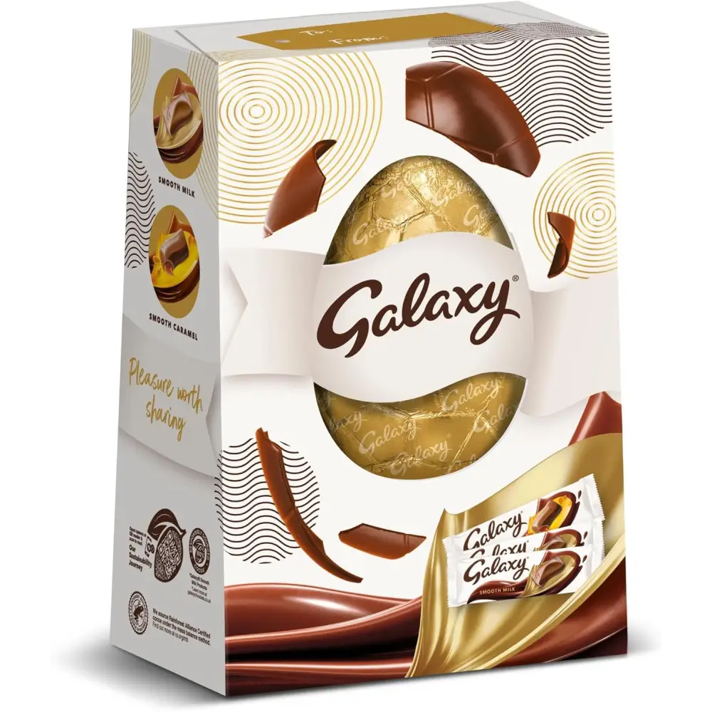 Galaxy Milk Chocolate Bar Indulgence Extra Large Easter Egg 268g