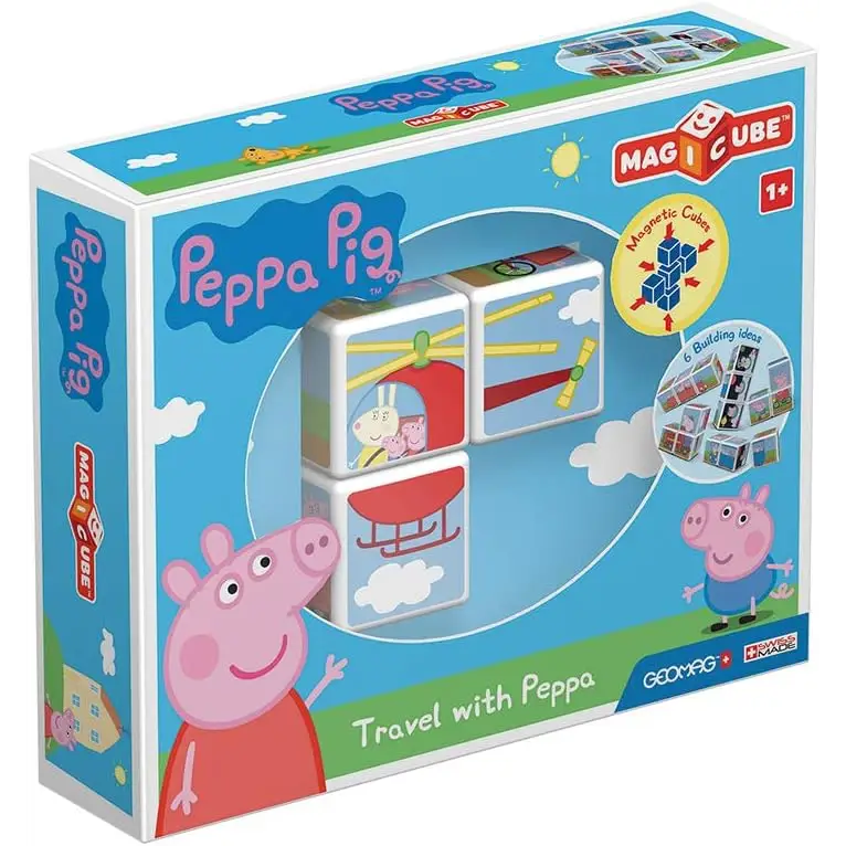 Peppa Pig magnetic cube toy from Geomag Magicube Peppa Pig Travel building set