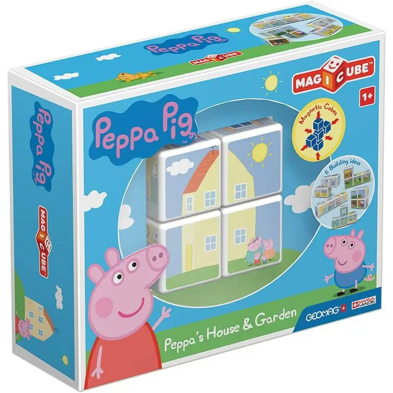 Peppa Pig Magnetic Cube Puzzle from Geomag Magicube Travel Building Set
