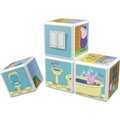 Peppa Pig bathroom-themed building blocks set in Geomag Magicube Peppa Pig Travel pack