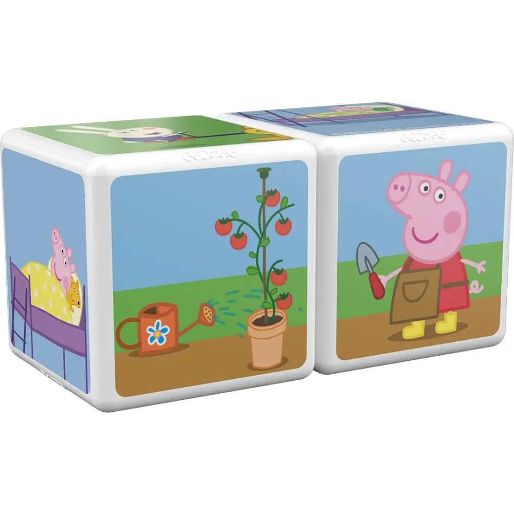 Peppa Pig themed magnetic building cubes for kids play and construction fun