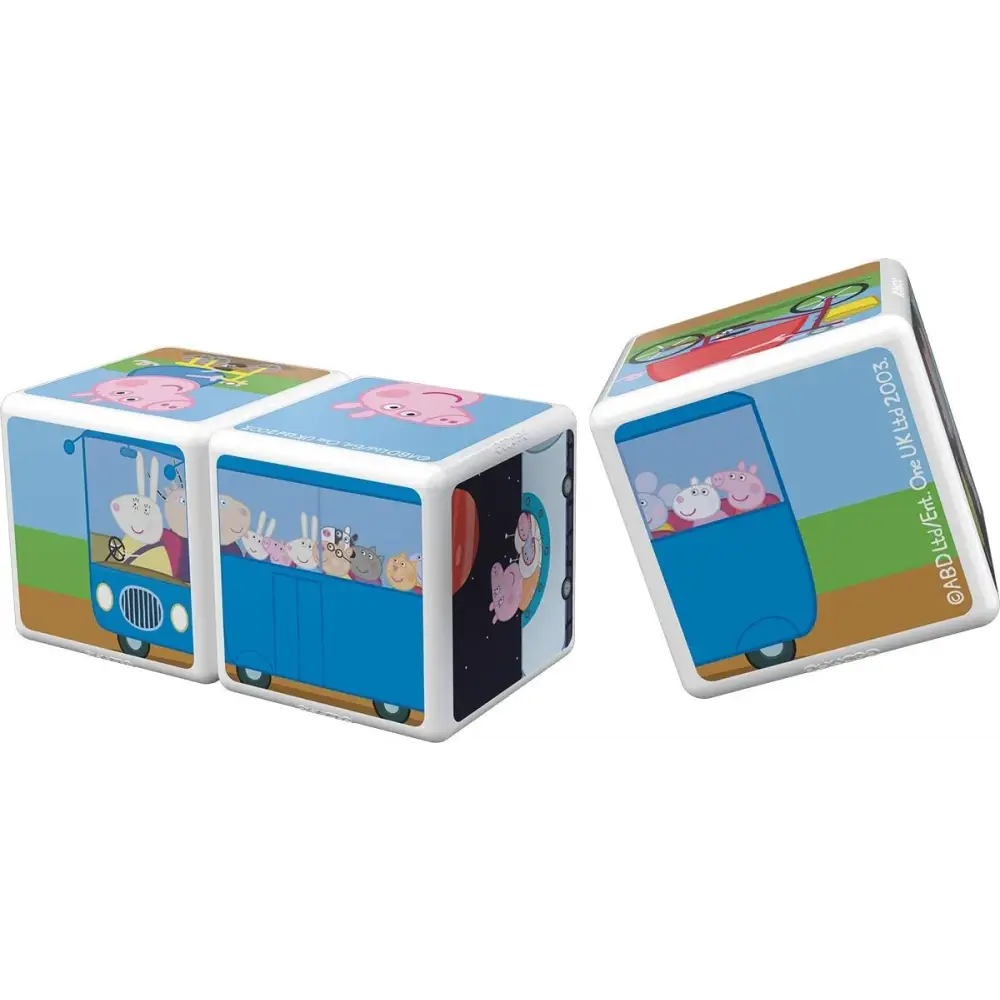 Peppa Pig picture blocks from Geomag Magicube Peppa Pig Travel building set