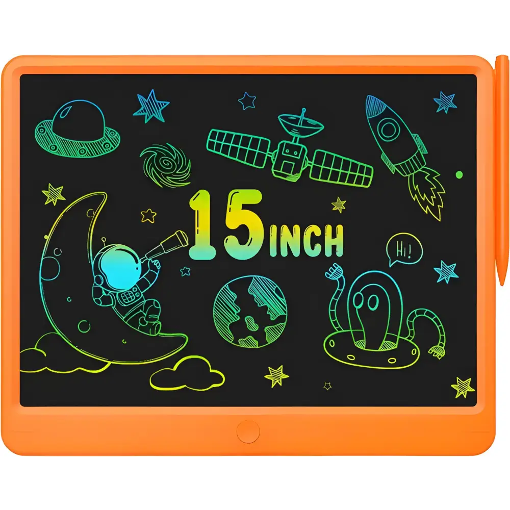 GIGART LCD Writing Tablet 15 Inch Colorful Drawing Tablet for Kids Doodle Board Drawing Pad Erasable Reusable