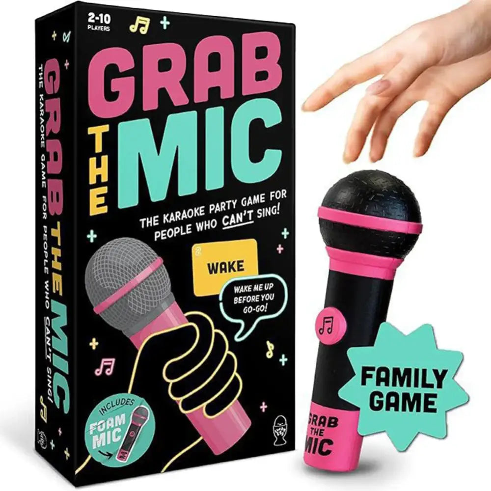 Grab The Mic - Hilarious Party Board Game - Black - Other