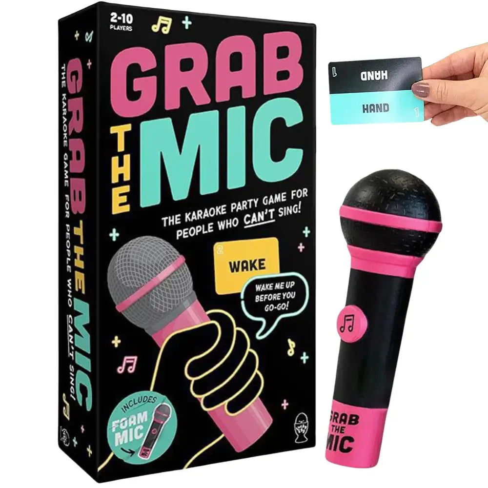 Grab The Mic - Hilarious Party Board Game - Black - Other