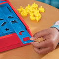 Red and blue shape-sorting toy for Hasbro Gaming Bop classic dexterity games