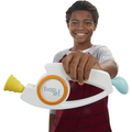 Boy playing with Hasbro Gaming Bop It! electronic game unit, enjoying classic dexterity games