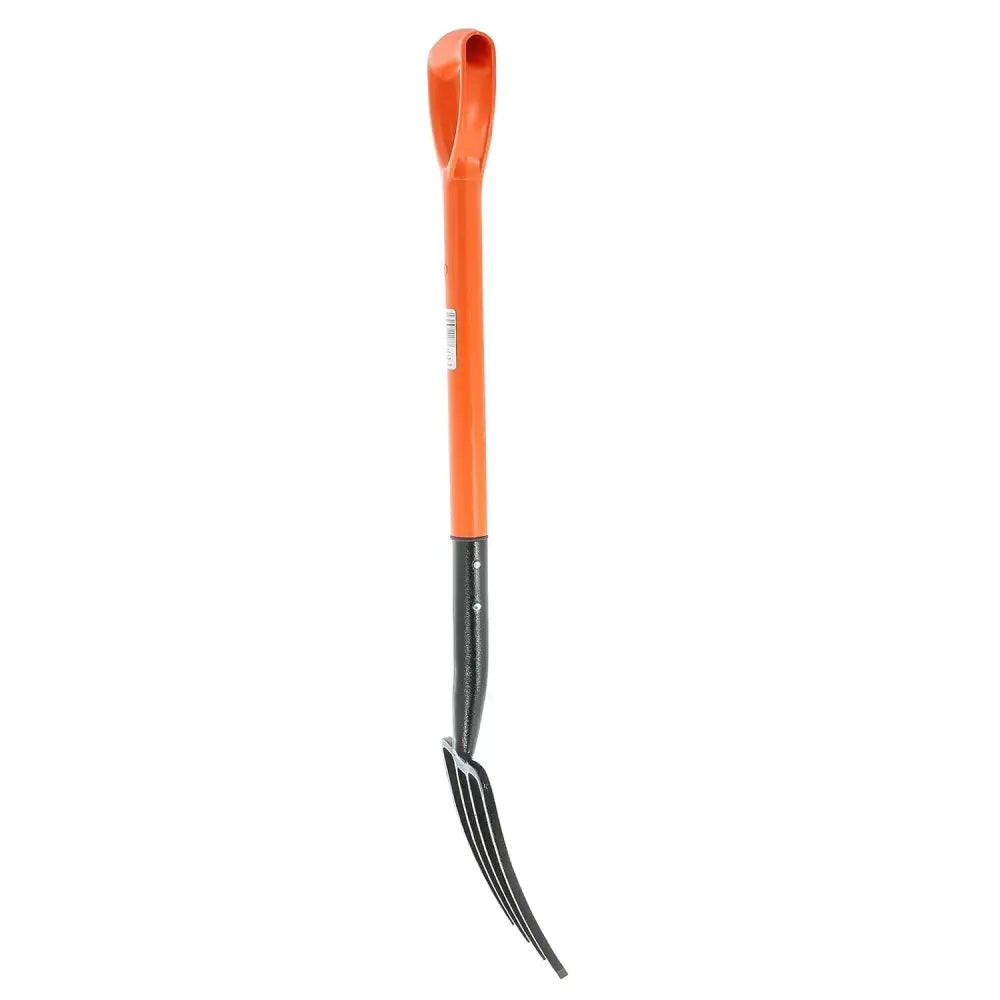 Orange handled garden spade with Heavy Duty Garden Border Digging Fork for efficient digging