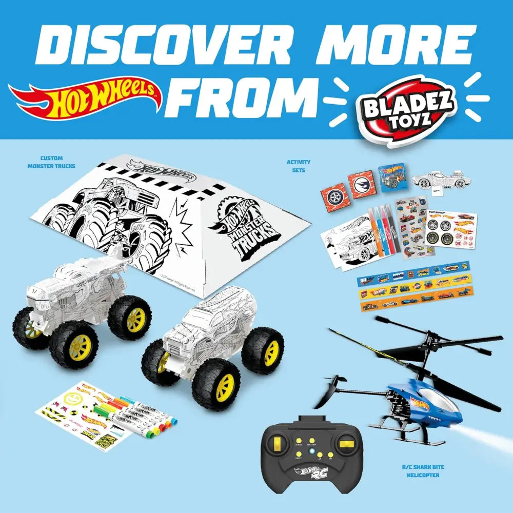 Hot Wheels by Bladez Toyz Make Your Own Motorised Racer Car - STEM Activity with Electric Motor & LED Lights Maker Kitz