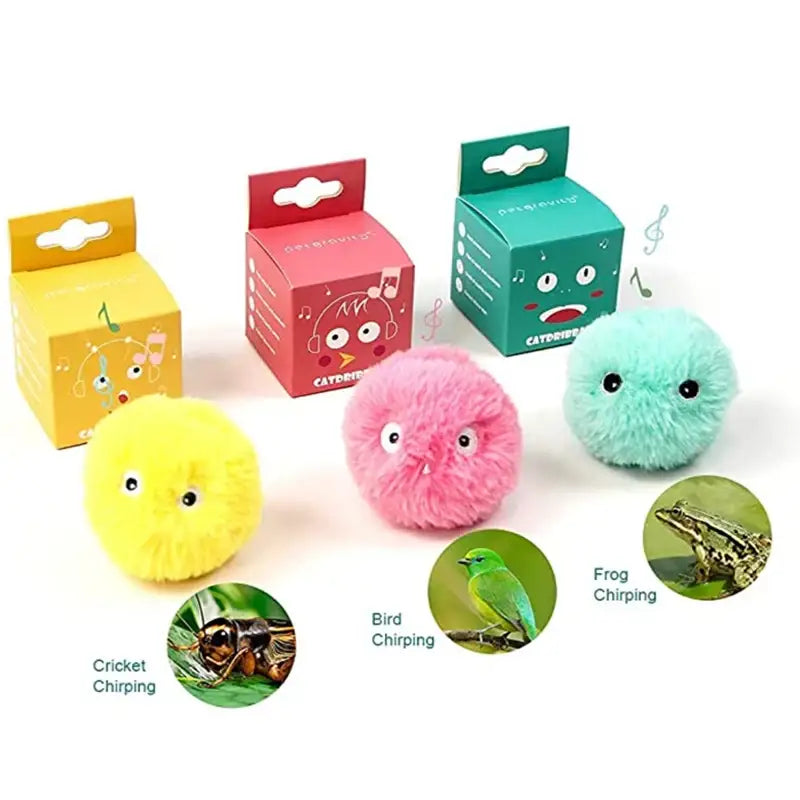 Interactive Ball Smart Cat Toys Plush Electric Catnip Training Toy - Other