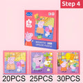 Kawaii Peppa Pig Magnetic Puzzle Children Cute Cartoon Anime Baby - Step-4 - Other