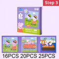 Kawaii Peppa Pig Magnetic Puzzle Children Cute Cartoon Anime Baby - Step-3 - Other