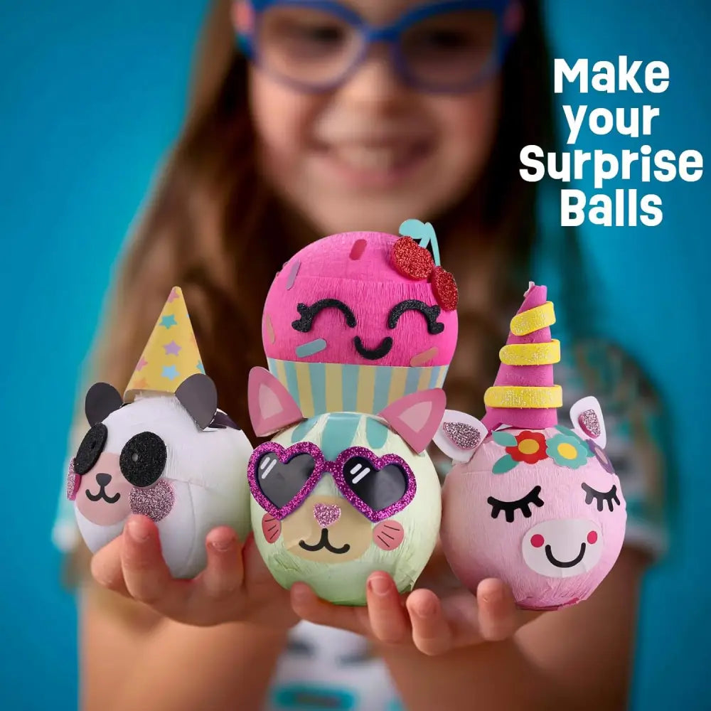 LAOESE DIY Craft for Kids - Make Your Own Surprise Balls - Birthday Gift for Kids Ages 4-6 DIY Craft Toys for Girls &