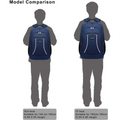 Backpack size comparison for Laptop Backpack Mens lightweight school backpack in blue