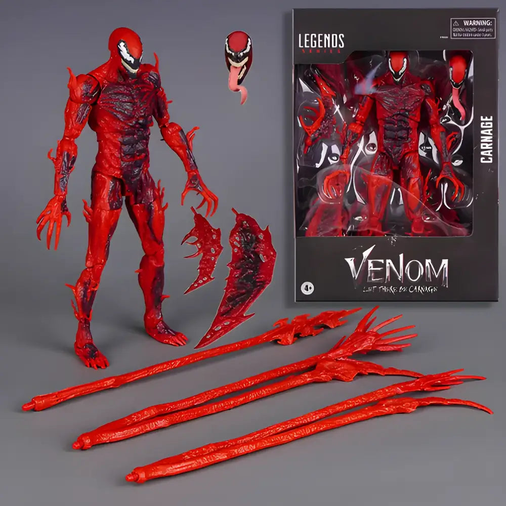 Legends Red Venom Carnage Articulated Action Figure Model Toys - no box / Red - Other