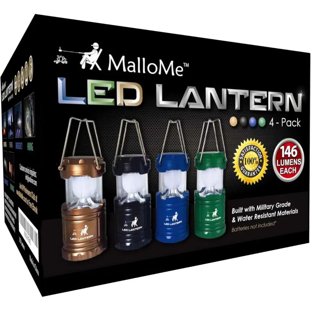 MalloMe Camping Light Camping Lantern Battery Operated Camping Lights for Tents Tent Light Camping Lamp Tent Lights