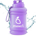 MANGO 2.2L Water Bottle With Straw and Time markings - BPA Free Xl Jug - Extra Large Durable Sports Bottles With Flip