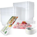 Clear plastic food containers from Melvoker, ideal plastic takeaway containers for meal prep