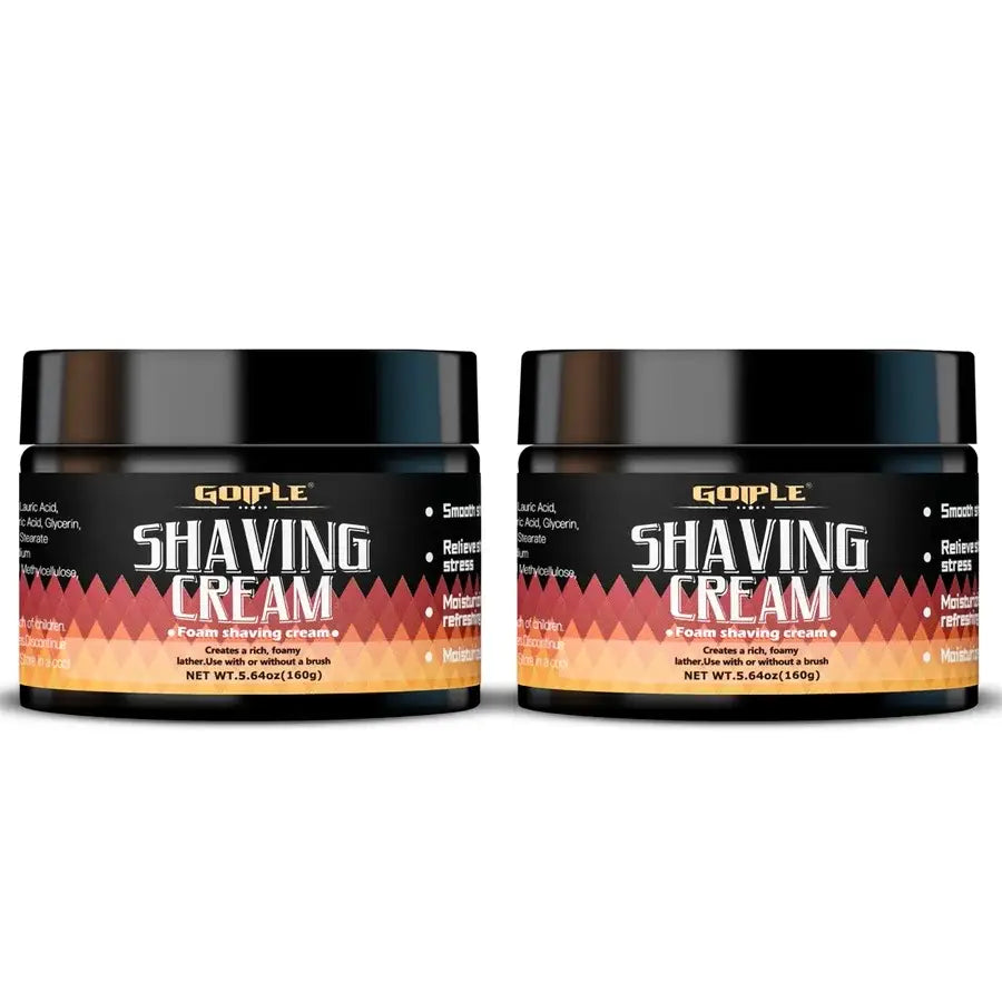 Men Shaving Cream Natural Formula Smooth Moisture Shave Cream Gentle Non-irritating Beard Shave Foam Product for Types