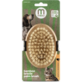 Mikki Bamboo Moulting Massage Palm Brush for gentle grooming of pets with natural bamboo