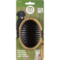 Mikki Bamboo Moulting Massage Palm Brush for gentle pet grooming and coat care