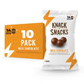 Knack Snacks Milk Chocolate Crunchy Protein Balls promoting zero food waste and delicious taste