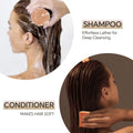 Natural Rice Water Protein Shampoo & Conditioner Soap Set for Hair - Haircare