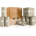 Nina Woof Dog Poop Bags Rolls and dispenser box for eco-friendly dog waste cleanup