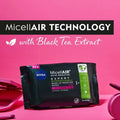 Nivea MicellAIR Skin Breathe Professional Biodegradable Cleansing Wipes with Black Tea Extract