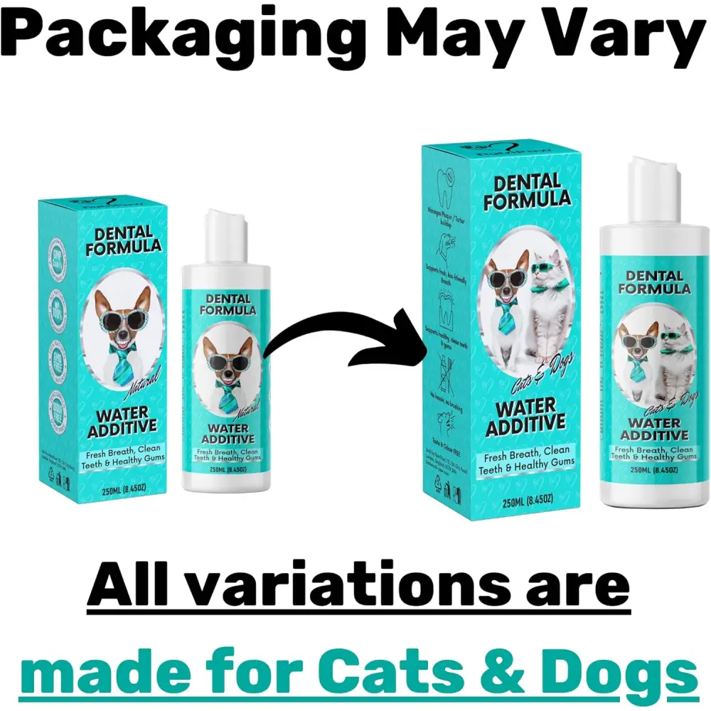 NutriPaw Dental Formula Water Additive For Dogs & Cats - Clean Teeth Healthy Gums & Fresh Breath - Manage Plaque &