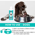 NutriPaw Dental Formula Water Additive For Dogs & Cats - Clean Teeth Healthy Gums & Fresh Breath - Manage Plaque &