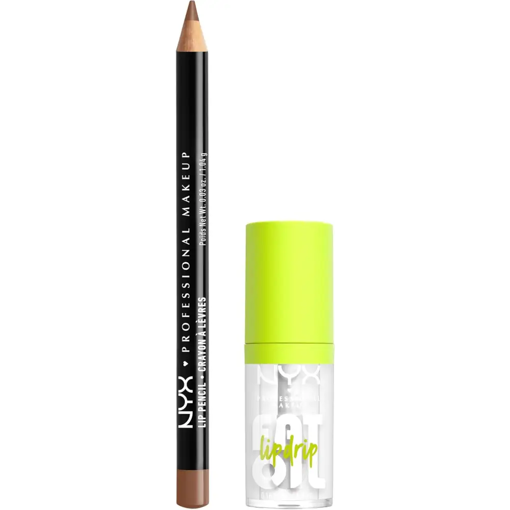 NYX Professional Makeup Lip Gloss High Shine Non-Sticky FInish 12 Hours Hydrating Fat Applicator With Squalane