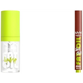 NYX Professional Makeup Lip Gloss High Shine Non-Sticky FInish 12 Hours Hydrating Fat Applicator With Squalane