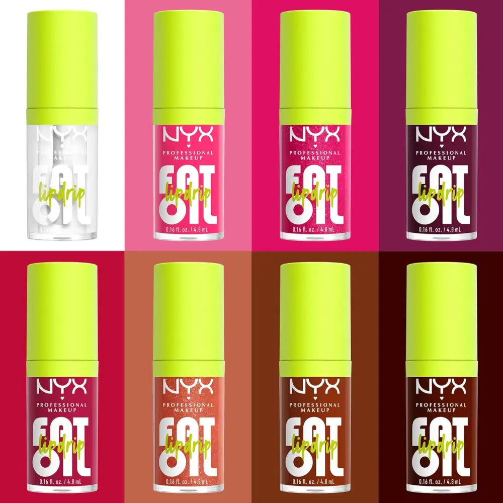 NYX Professional Makeup Lip Gloss High Shine Non-Sticky FInish 12 Hours Hydrating Fat Applicator With Squalane