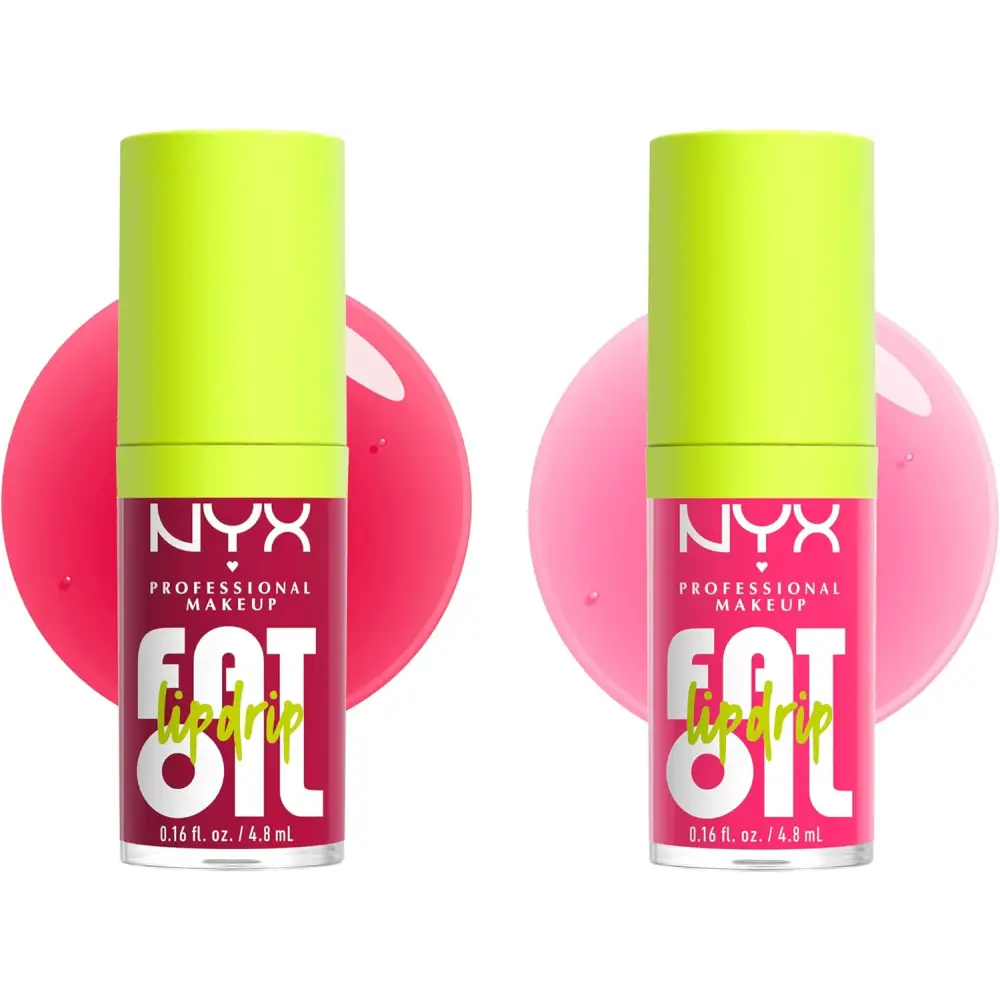 NYX Professional Makeup Lip Gloss High Shine Non-Sticky FInish 12 Hours Hydrating Fat Applicator With Squalane