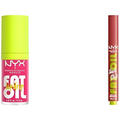 NYX Professional Makeup Lip Gloss High Shine Non-Sticky FInish 12 Hours Hydrating Fat Applicator With Squalane