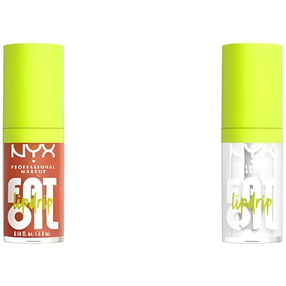 NYX Professional Makeup Lip Gloss High Shine Non-Sticky FInish 12 Hours Hydrating Fat Applicator With Squalane