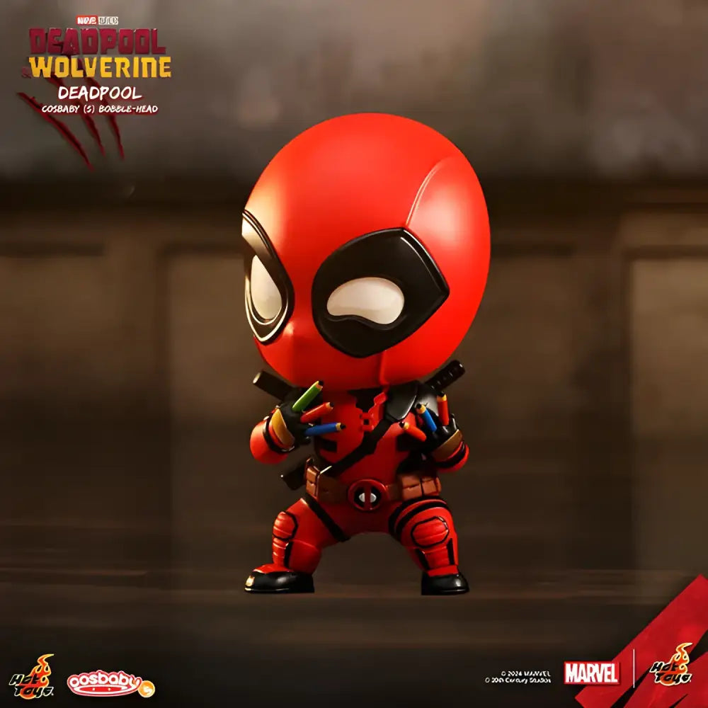 Original Hottoys Cosbaby Cosb1087-1091 Deadpool And Wolverine Mini - red - Other