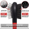 Double sided pet brush for dogs, cats, and puppies - Pet Hair Double Sided Grooming Tool