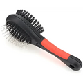 Double sided pet brush for dogs, cats, and puppies; pet hair double sided grooming tool