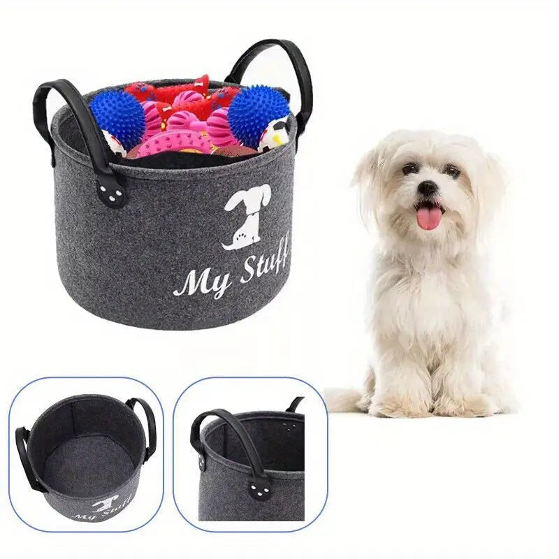 Pet Toy Storage Basket Bin Foldable Dog Cat Clothes Sundries Box Large Capacity - VariantValue