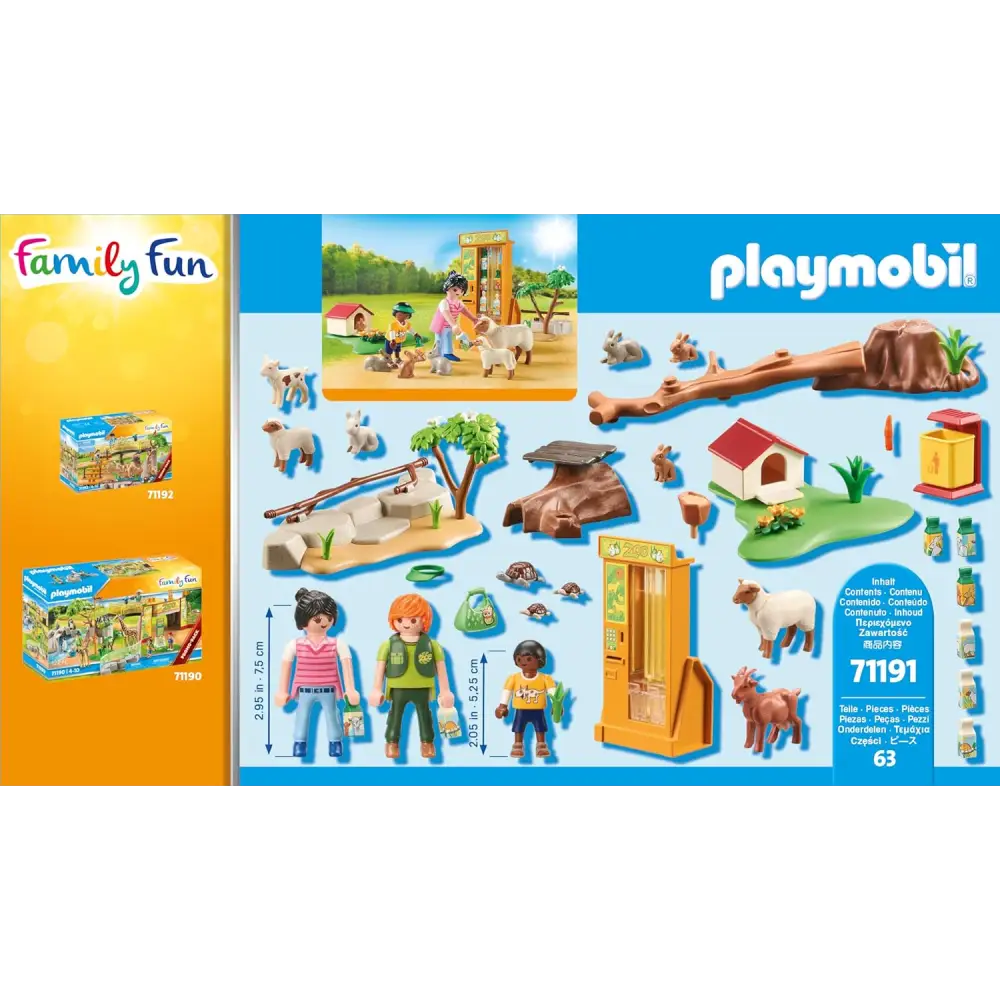 Playmobil 71191 Family Fun Petting Zoo playset for imaginative role-play and adventure