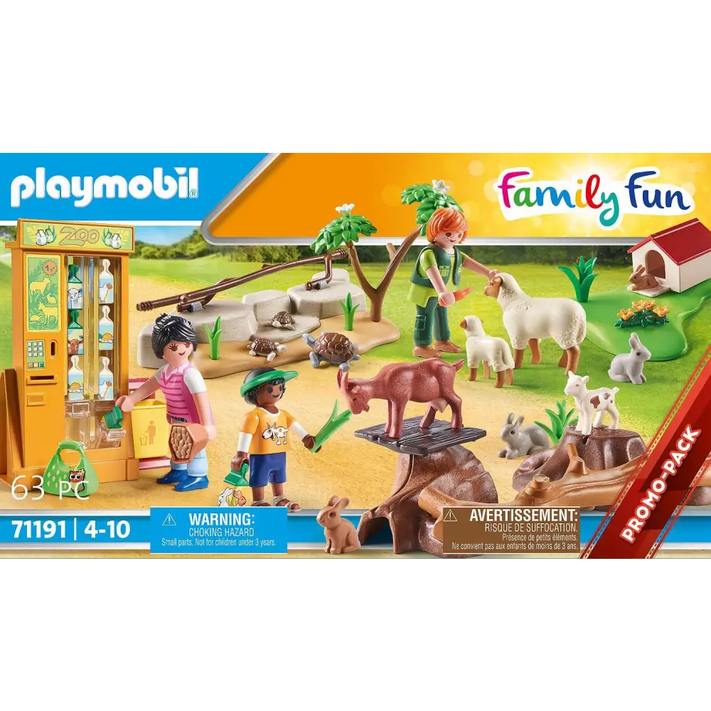 Playmobil 71191 Family Fun Petting Zoo playset for imaginative role-play and fun