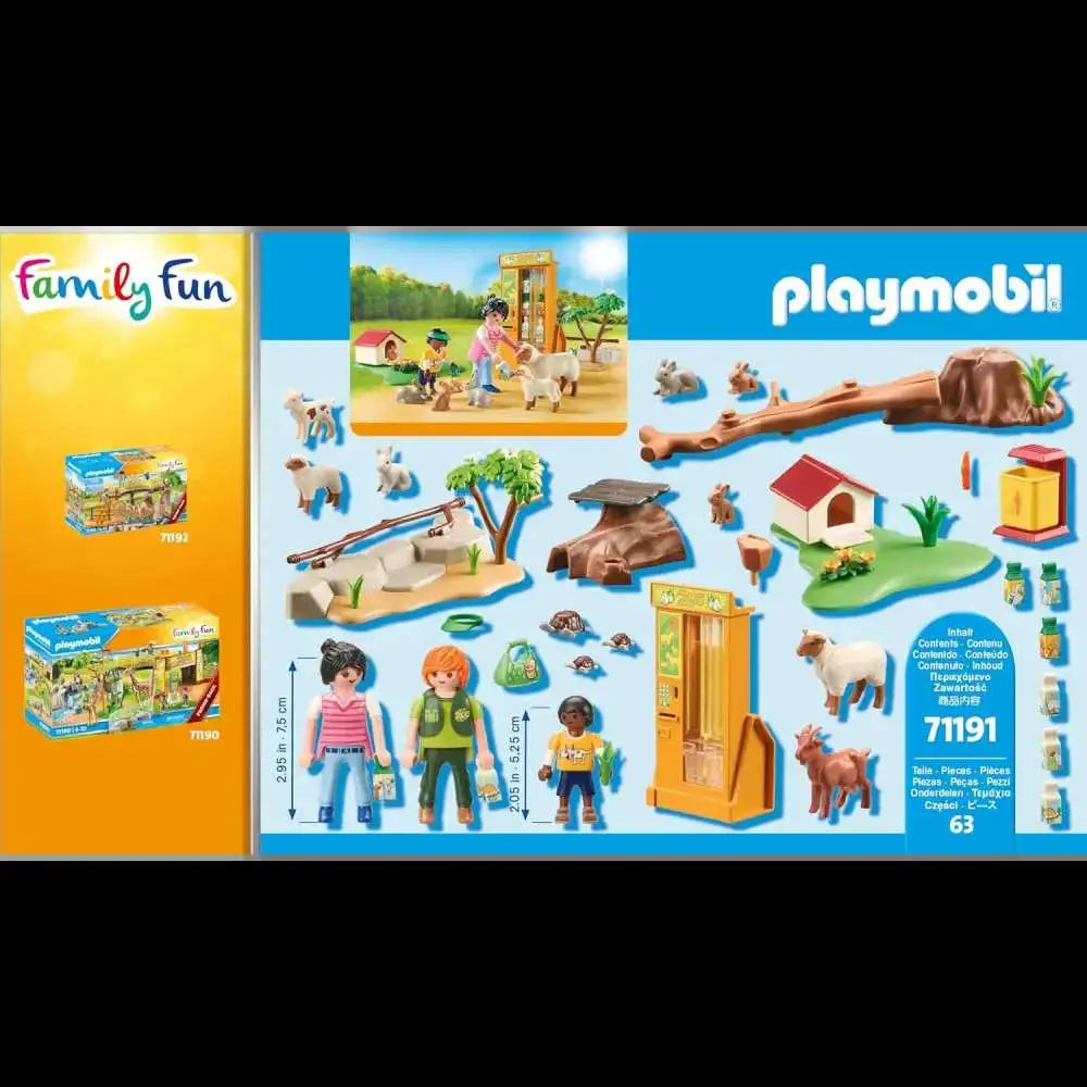 Playmobil 71191 Family Fun Petting Zoo playset for imaginative role-play and adventure