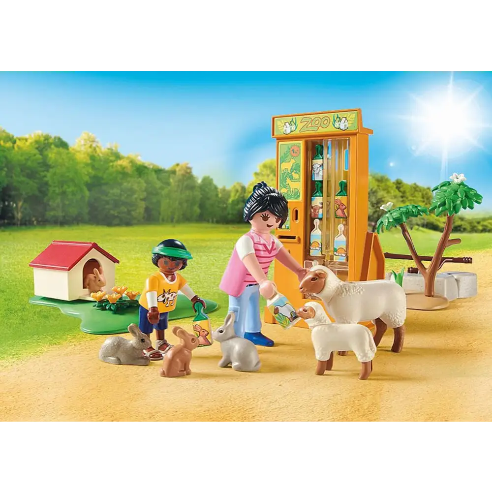 Playmobil 71191 Family Fun Petting Zoo playset for imaginative role-play with animals