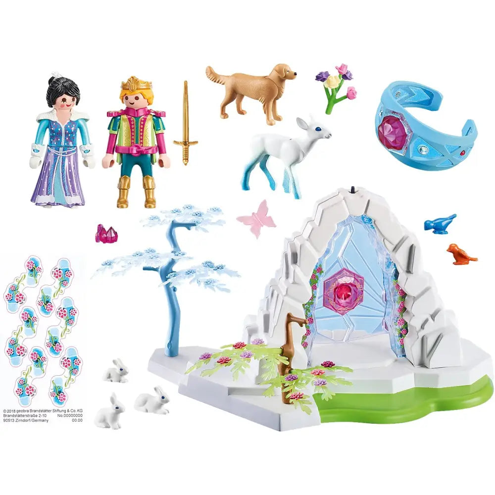 Playmobil 9471 Magic Crystal Gate to the Winter World with Light Effect and Magic Bracelet For Children Ages 4 + - Toy