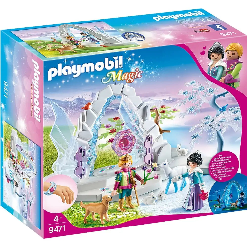 Playmobil 9471 Magic Crystal Gate to the Winter World with Light Effect and Magic Bracelet For Children Ages 4 + - Toy